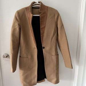 Camel Beige Wool Women’s Coat All Saints XS